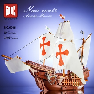 DeKe Creative 6006 Nuevo Barco Santa María Edición Coleccionista, Exquisito Juguete Educativo de Construcción DIY de Plástico ABS, Edificios Históricos - Product Image 5
