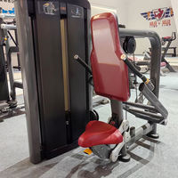 Presse à triceps réglable pour bras, équipement de fitness commercial pour salle de sport, machine d'entraînement assis à charge par broches pour pectoraux et dos, en métal, capacité de charge 110 kg