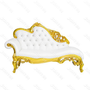 Sillón de Salón de Lujo en Dorado y <span class=keywords><strong>Blanco</strong></span> Estilo Francés - Product Image 3