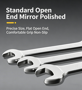 Customized Logo Quality Mirror Polishing Alloy Combination Repair Dual Purpose Double Open End <strong>Spanner</strong> - Product Image 3