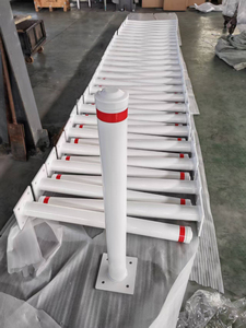 Úc bán chạy nhất năng lượng mặt trời bảo vệ thép an toàn bollard rào cản an ninh Trắng PC đường giao thông Rào Cản các loại bollard - Product Image 3