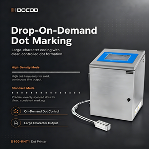 เครื่องพิมพ์อิงค์เจ็ทแบบจุด DOCOD D100-KNT1 DOD สำหรับพิมพ์ตัวอักษรขนาดใหญ่ ใช้สำหรับทำเครื่องหมายบนท่อเหล็ก - Product Image 1