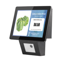 Pemindai Barcode 1D/2D 8 Inci untuk Pemeriksaan Harga, Layar Tahan Lama, Pemeriksa Harga