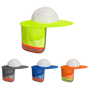 Casco de Seguridad con Logotipo Personalizado, Visera Solar Reflectante de Alta Visibilidad, Protector Transpirable para el Sol, para Casco, Ropa de Trabajo de Construcción - Product Image 1