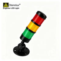Lampe d'inspection LED portable étanche DC24V, rotative, pliable, à intensité variable, rouge, jaune, verte, voyant d'avertissement pour machine CNC