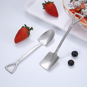 Cuchara para mezclar postres de acero inoxidable 304 con forma de pala, ¡gran éxito de ventas! - Product Image 4