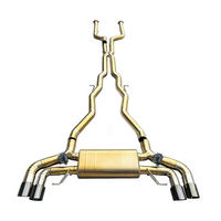 Système d'échappement à soupapes en titane haute performance sur mesure avec finition lisse de 1,5 mm d'épaisseur pour M5 F90 G90 G99 4.4T