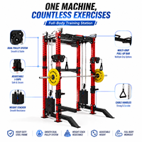 Rack de Squat Professionnel avec Barre de Traction – Équipement d'Exercice Commercial de Force