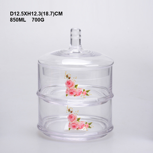 Bocaux <span class=keywords><strong>de</strong></span> <span class=keywords><strong>pharmacie</strong></span> modernes en verre, support rond à 3 niveaux pour bonbons, biscuits et desserts - Product Image 3