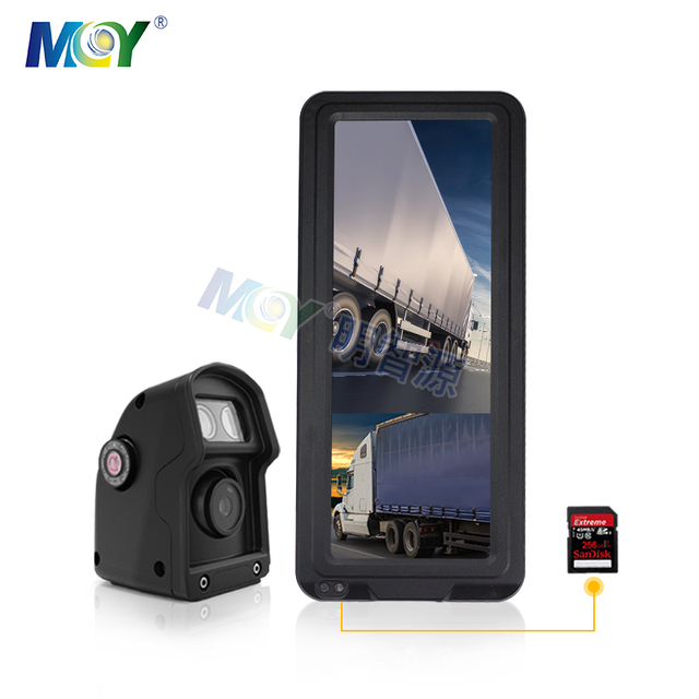 12.3 Inch Heavy Truck Digital Rear View Espejos De Autobuses Blind Side Mirror Camera Kit