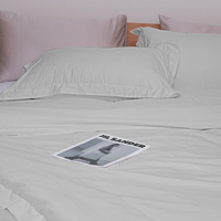 Parure de lit HFW en coton 100% (200 fils) avec housse de couette zippée et taie d'oreiller pour l'aviation