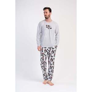 Conjunto de Pijama de Manga Larga con Cuello Redondo para Hombre, con Bolsillos, Logotipo Personalizado, Conjunto de Bata de Seda y Algodón, Ropa de Casa, Estilo Casual, Tejido de Punto Estampado - Product Image 4