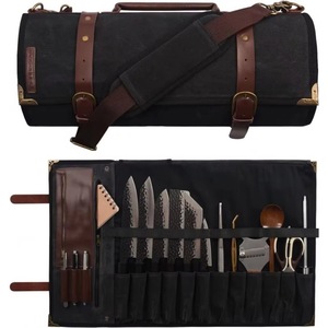 Free sample Waterproof eva Chef Knife <b>Roll</b> <b>Bag</b> Heavy Duty Portable Chef Tool Organizer Knife Storage <b>Bag</b> with Shoulder - Product Image 6