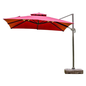 Sombrilla Romana <span class=keywords><strong>de</strong></span> Aluminio y Poliéster <span class=keywords><strong>para</strong></span> Exteriores con Diseño Giratorio sin Manivela <span class=keywords><strong>para</strong></span> Jardín, <span class=keywords><strong>Terraza</strong></span> y Patio <span class=keywords><strong>de</strong></span> Villa - Product Image 5