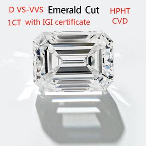 Diamants de laboratoire taille émeraude 1CT D VS VVS Verified Diamonds Emerald Shape IGI Certificate Diamonds For Jewelry - Product Image 2