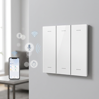 Interrupteur intelligent Tuya pour la maison, compatible Wifi/Zigbee, sans fil neutre