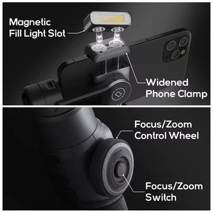 <span class=keywords><strong>Estabilizador</strong></span> de Teléfono <span class=keywords><strong>ZHIYUN</strong></span> <span class=keywords><strong>Smooth</strong></span> <span class=keywords><strong>5</strong></span>, Gimbal de 3 Ejes con Trípode y Empuñadura, Seguimiento Facial por IA para iPhone y Android - Product Image 3