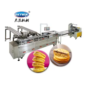Otomatik bisküvi çerez sandviç ambalaj fırında mal makine sanayi ekipmanları üretim makineleri
