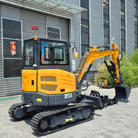Gratis pengiriman ekskavator Mini 3.5 Ton ekskavator pertanian Mini Crawler penggali mesin EPA Kubota 1ton 2Ton ekskavator Mini kecil