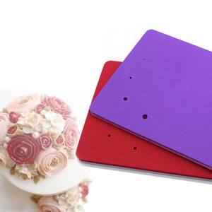 Tapis éponge de gâteau Fondant rectangulaire avec 5 trous pour la décoration de sculpture de pâte tampon en mousse de fleur de <span class=keywords><strong>sucre</strong></span> - Product Image 4