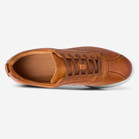 Chaussures en cuir de vachette personnalisées, respirantes, résistantes, chaussures décontractées de créateur, baskets à lacets pour le skateboard