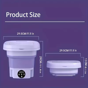 New Style Travel Tragbare Mini-Falt waschmaschine Automatischer kleiner Haushaltsunterwäsche-Waschmaschinen trockner - Product Image 5