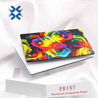 Panneau composite en aluminium Dibond personnalisé de 3 mm pour impression UV, enseigne pour impression UV, signalétique murale extérieure, panneau ACP