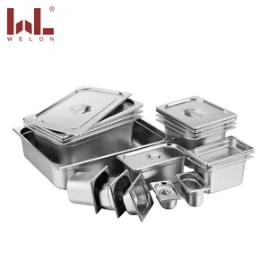 Hot Selling European Style 201 Stainless Steel Gn Tray And Gn Food Pan For Hotel Restaurant Business Kitchen