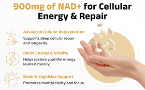 Cápsulas de NAD+ de Marca Privada OEM, Suplemento Antienvejecimiento, Aumenta la Energía y la Salud Celular, Gomitas de NAD+ - Product Image 6