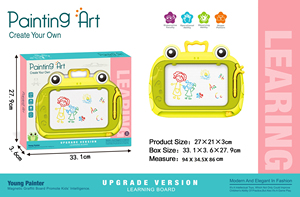 Brinquedos Educativos para Crianças, Quebra-Cabeça Escolar, Quadro de Escrita com Tema de Sapo, Brinquedos de Pintura Artística, Quadro Magnético Colorido para Desenho - Product Image 2
