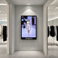 Yüksek Parlaklıkta 55 İnç Android LCD Reklam Ekranı Ticari Duvara Monte Asılı Dar Çerçeveli 7/24 Kullanım İçin Alışveriş Merkezleri