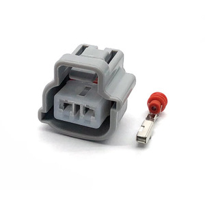 Conector Automotriz de 2 Posiciones, Plástico Gris, Macho y Hembra, para Luz Antiniebla de Toyota, Señal 90980-11019 - Product Image 3