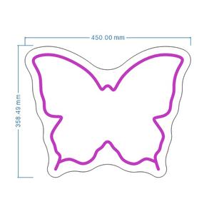 Farfalla viola luci al <span class=keywords><strong>Neon</strong></span> decorazione specchio da parete ragazze salone di bellezza toletta <span class=keywords><strong>lampada</strong></span> in acrilico paesaggio luce al <span class=keywords><strong>Neon</strong></span> - Product Image 2