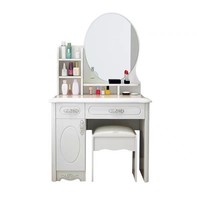 Armoire de rangement moderne, simple et économique, coiffeuse de style européen pour chambre à coucher, petit appartement, maquillage intégré