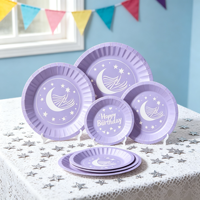 Assiettes en papier blanches jetables personnalisées en gros, 9 pouces, biodégradables, écologiques