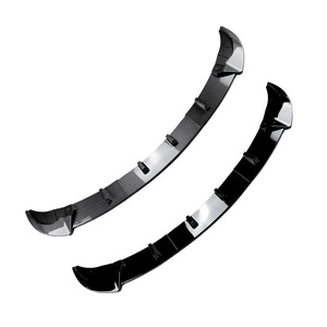 Amp-Z Bmw 5 Series F10 Front Bumper Lip Splitter Piano Black Carbon Fiber Texture Matte Finish Small Surround Kit - Product Image 3