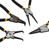 Pince à circlips externe droite de 7 pouces, outil professionnel pour l'installation et le retrait des circlips d'axe externe