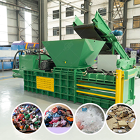 Machine de pressage et de compactage pour sacs géants tissés pour déchets ménagers, cuir et fibres