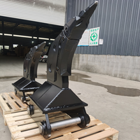 Vibro-déchiqueteur robuste pour mini-excavatrice et tracteur, en acier allié chrome-molybdène, avec moteur et propulseur