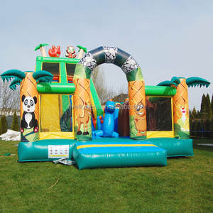 Alquiler de Flamingos Inflables, Compra de Castillo Inflable para Exteriores con Tobogán, Castillo Inflable para Zoológico - Product Image 4