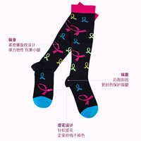 Médias De Compression Haut Genou Compression Extérieur 20-30mmlg Genou Compression Sports Chaussettes Veines