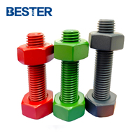 AISI 4140 Acier allié ASME B16.5 Résistance à la corrosion Revêtement plaqué PTFE Boulons pour bride