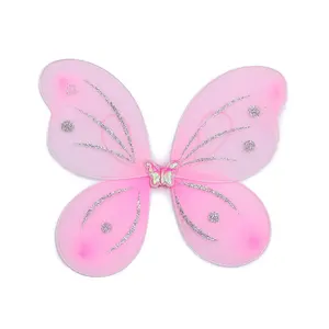 Girls Fairy Wings Princess Butterfly Costume Wings Set for Kids Dress up Birthday Party