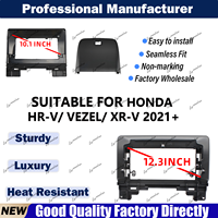 Cadre d'autoradio pour HONDA HR-V VEZEL XR-V 2021+ – Cadre d'écran de moniteur de voiture, façade de tableau de bord, cadre de radio Android pour voiture