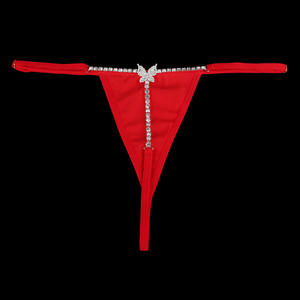 Nouveau design – Culottes de bikini sexy rouges en strass de cristal et chaînes de ventre en strass en forme de cœur pour la Saint-Valentin - Product Image 6