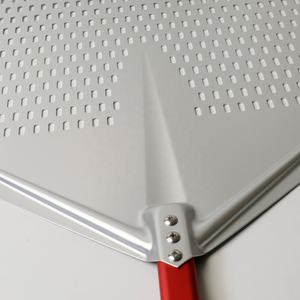 Pala de aluminio perforada cuadrada de 18 pulgadas y 20 pulgadas, cáscara de torneado de <span class=keywords><strong>pizza</strong></span> de aluminio anodizado súper grande con mango largo desmontable - Product Image 4