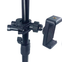 Abrazaderas de barra rápida, soporte de montaje para cochecito, soporte de luz LED derecha para bicicleta