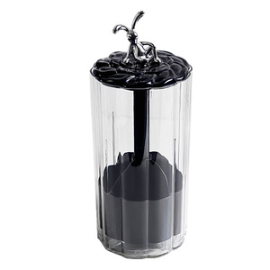 Makeup Organizer With Rabbit Lid 1-3L Plastic Cosmetic Storage For Brush Lipstick Eyebrow Pencil Bathroom Desktop Use - Product Image 5
