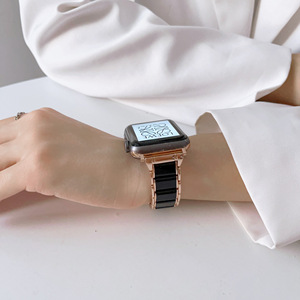 Correa Híbrida de Resina y Metal para Apple Watch Ultra 2/1 Series 10 9 8 7 6 5 SE, Venta al Por Mayor de Fábrica Upro, Brazalete para Reloj de Mujer - Product Image 3