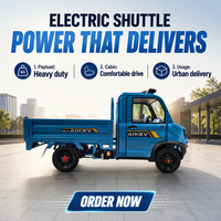 Camion utilitaire léger électrique Miaba à 4 roues, cabine fermée, haute capacité de charge, pour le transport agricole et la livraison de marchandises urbaines